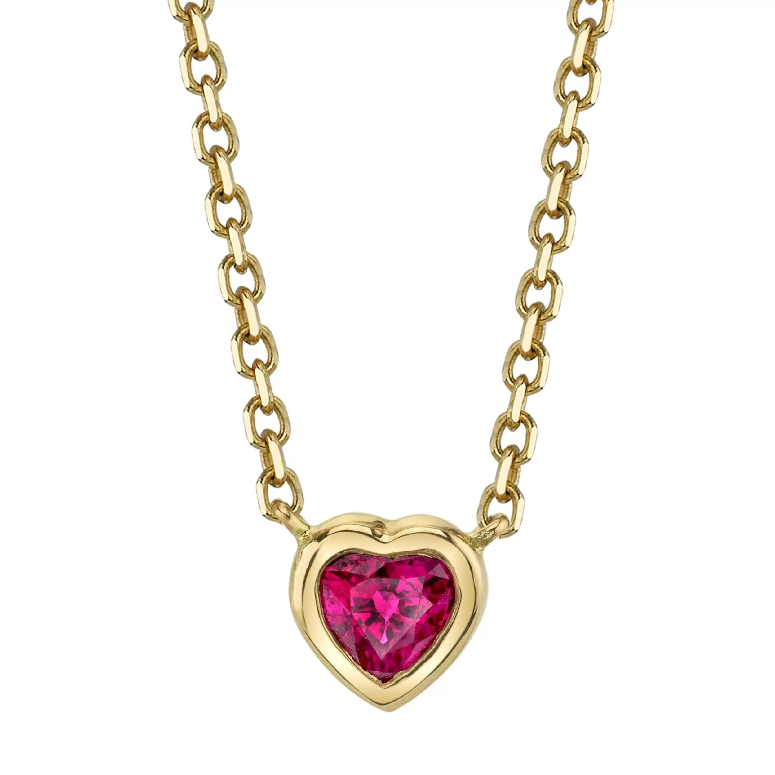 Anita Ko Pendants^RUBY HEART NECKLACE