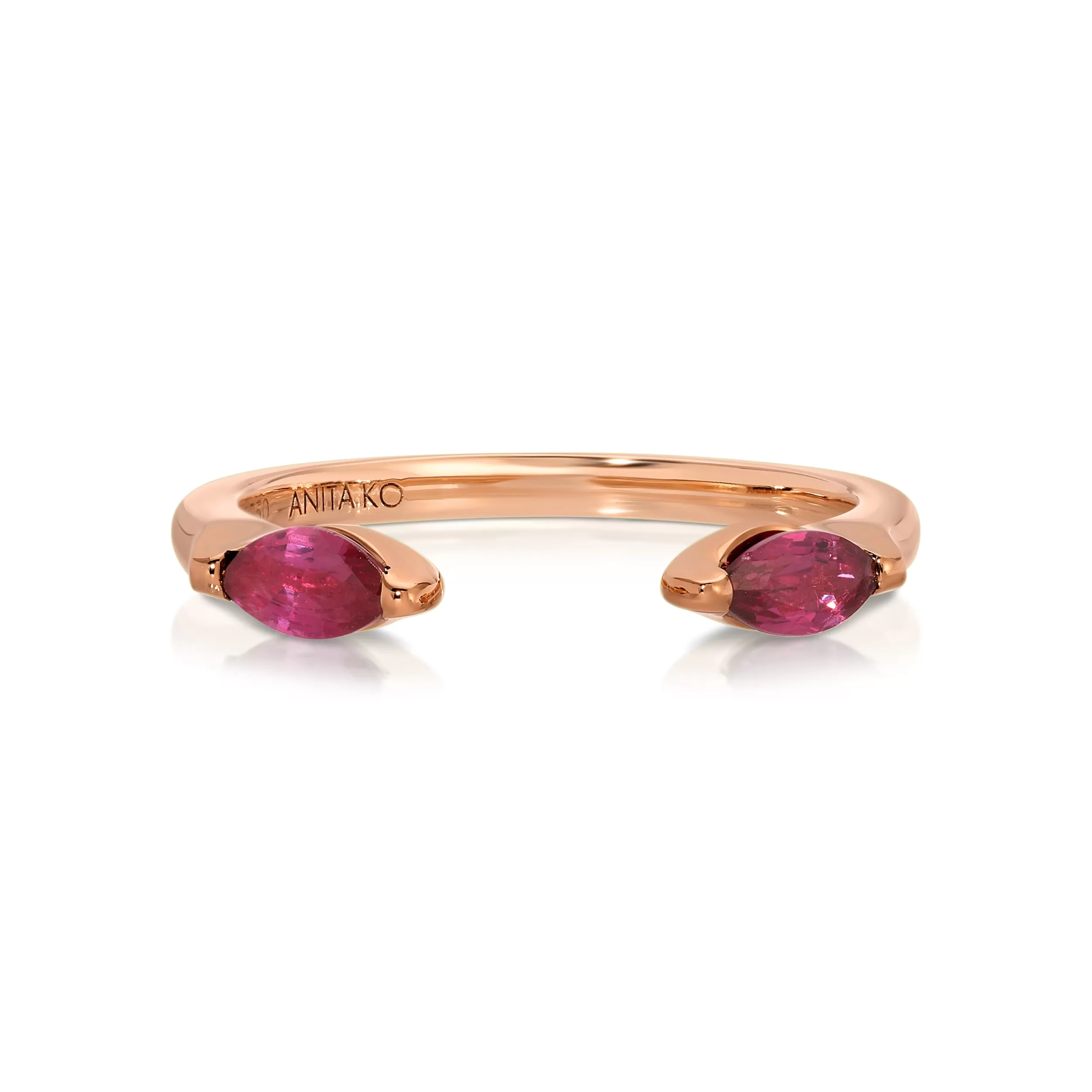 Anita Ko Stacking | Orbit^RUBY MARQUISE ORBIT RING