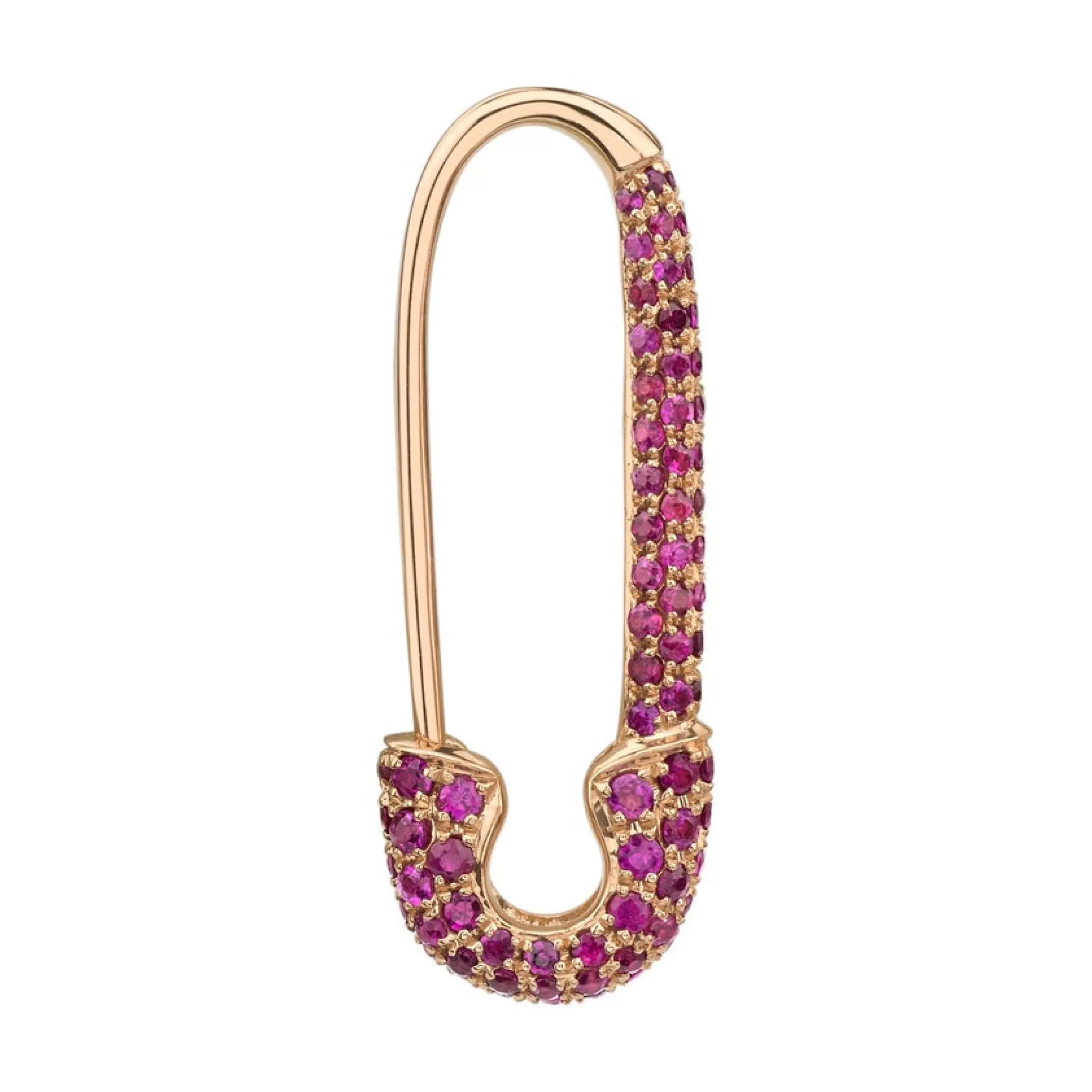 Anita Ko Safety Pins & Clips^RUBY SAFETY PIN EARRING