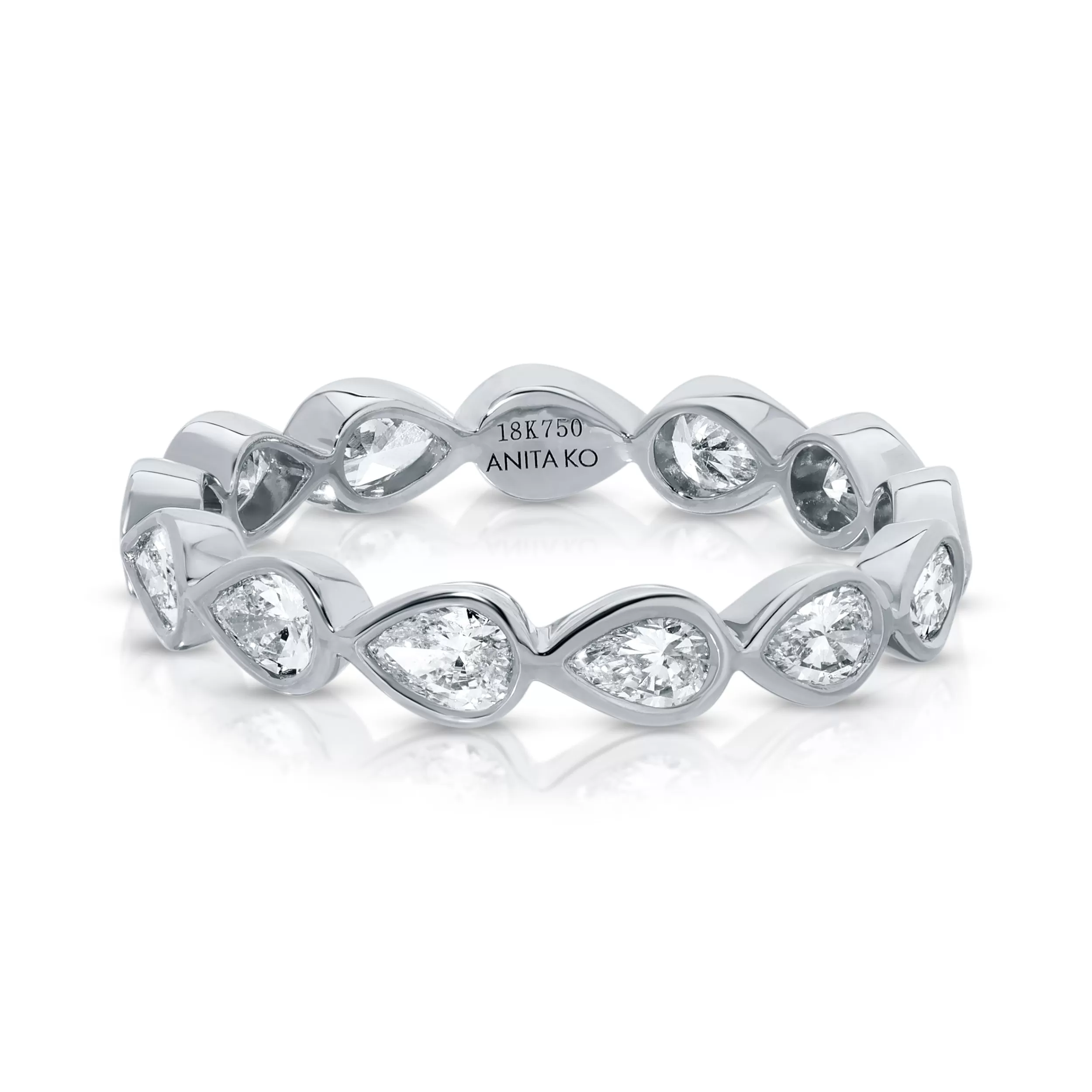 Anita Ko Stacking^SIDEWAYS BEZELED PEAR DIAMOND RING