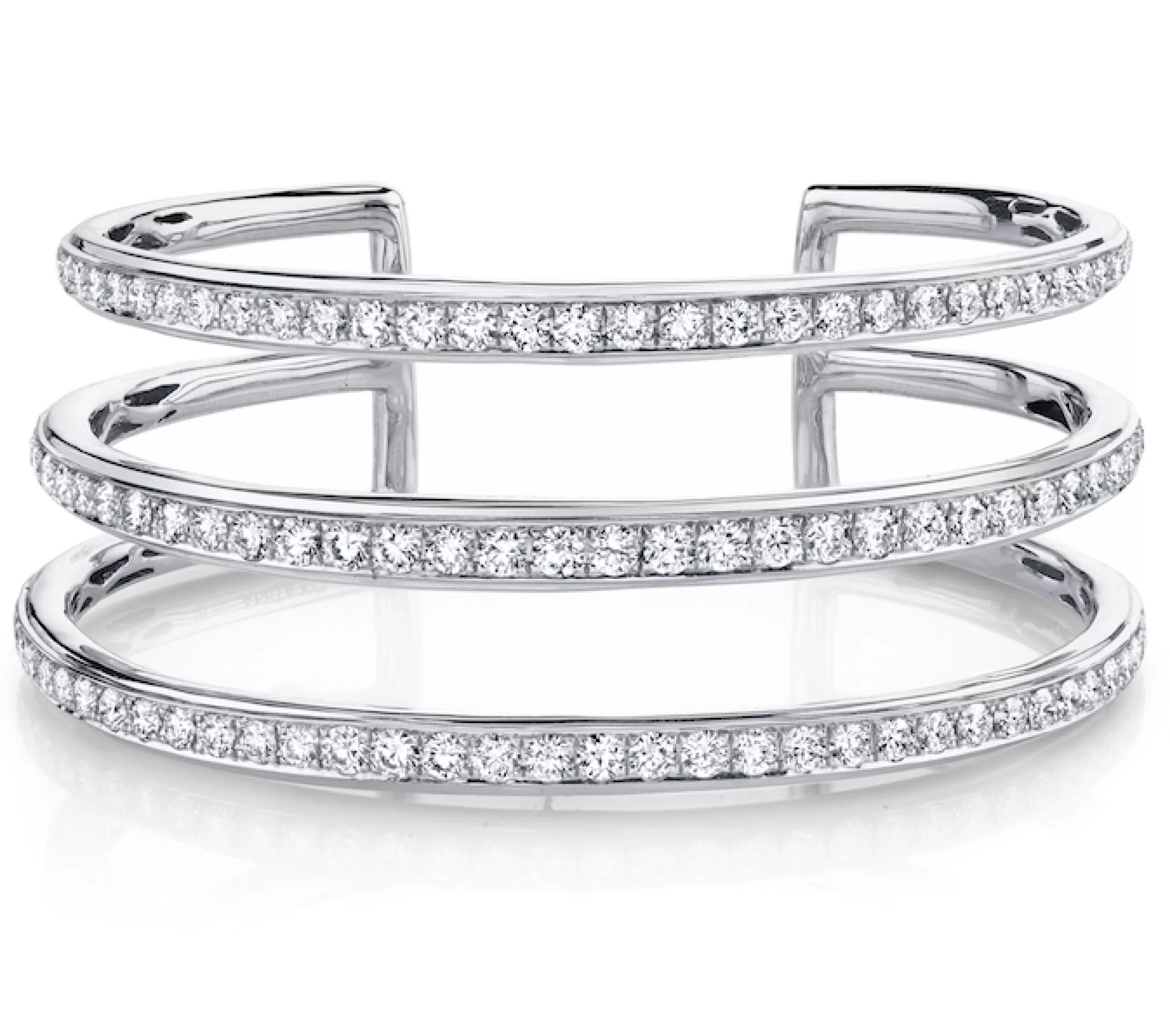 Anita Ko Cuffs^THREE ROW DIAMOND CUFF