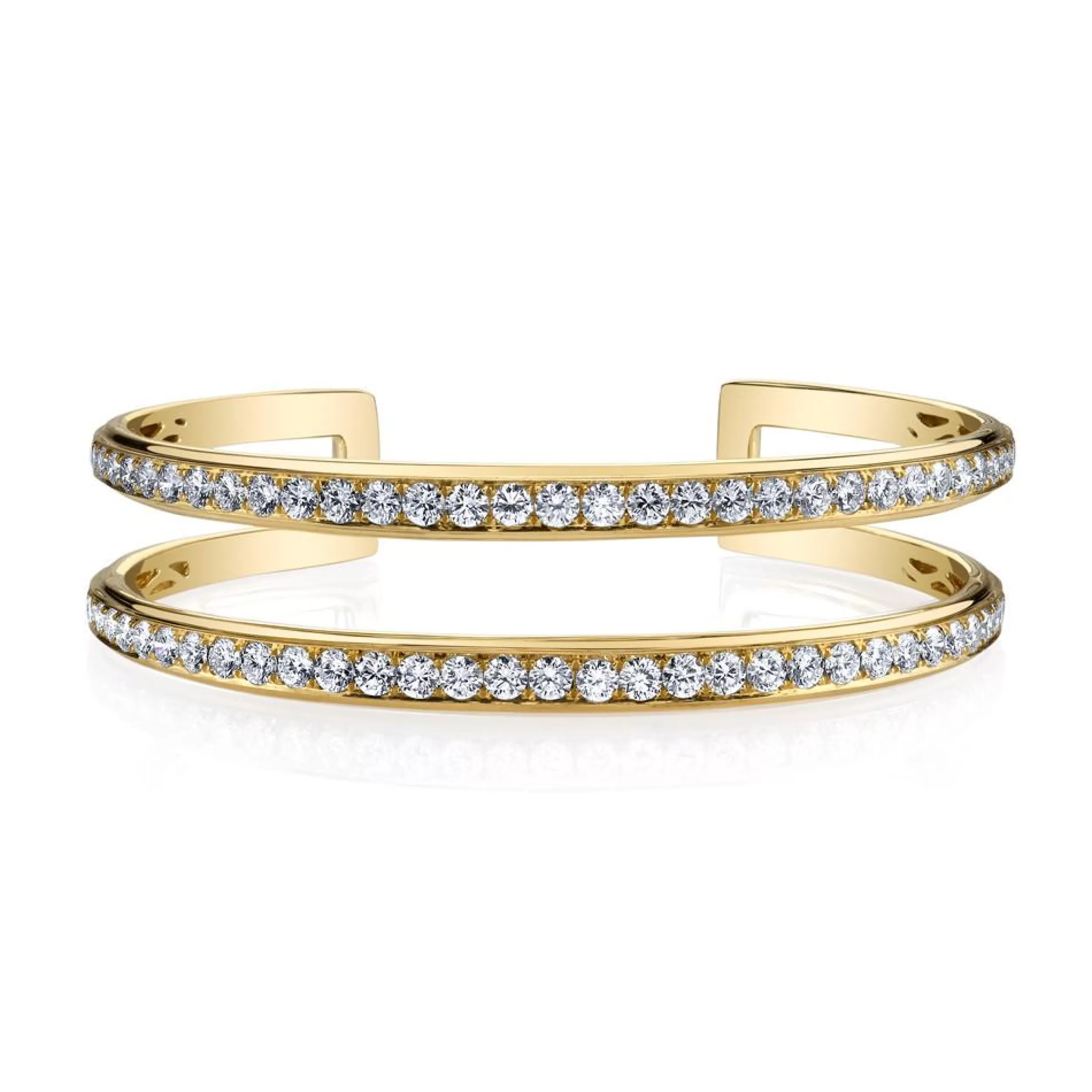 Anita Ko Cuffs^TWO ROW DIAMOND CUFF