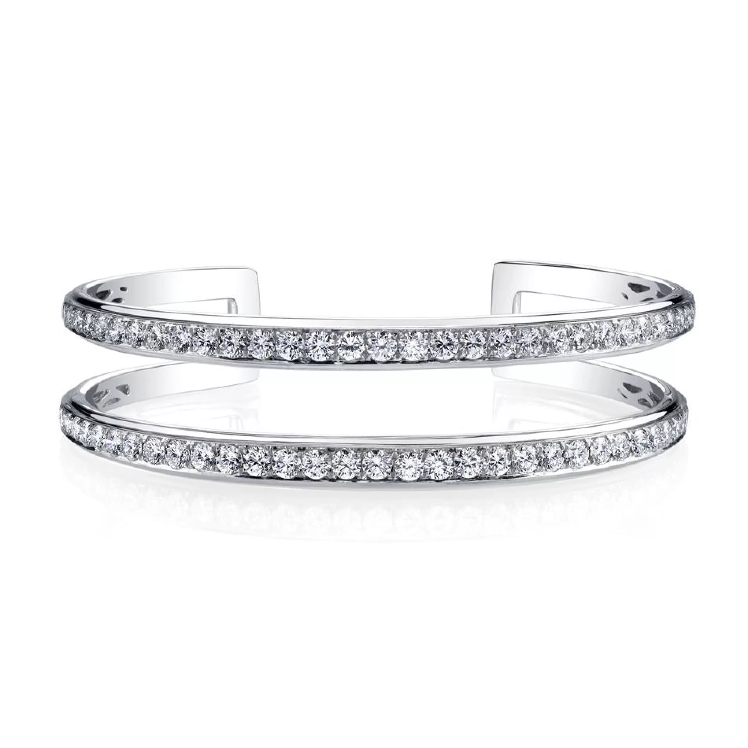 Anita Ko Cuffs^TWO ROW DIAMOND CUFF